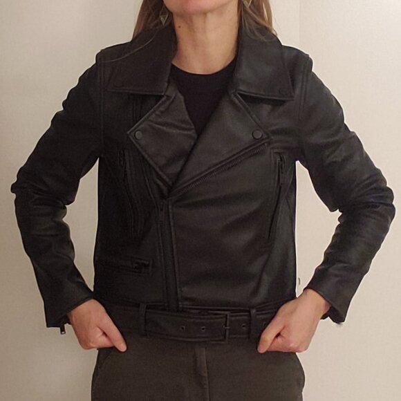 OAK + FORT Vegan Moto Leather - Picture 2 of 8